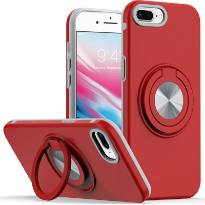 For iPhone SE 3 (2022) SE/8/7 Metal Diamond CD Pattern Design Matte Finished Hybrid with Rotational Ring [Car Mount Friendly] Case - 8