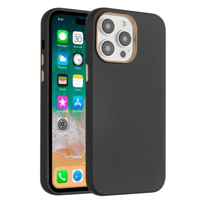 For iPhone SE 3 (2022) SE/8/7 Radiant Chrome Diamonds Hybrid Case Cover - Black