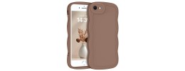 For iPhone SE 3 (2022) SE/8/7 SPLENDID Glitter BOW Design TPU Case Cover - Brown