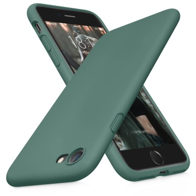 For iPhone SE 3 (2022) SE/8/7 SPLENDID Glitter BOW Design TPU Case Cover - Midnight Green