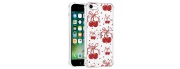 For iPhone SE 3 (2022) SE/8/7 SPLENDID Glitter BOW Design TPU Case Cover - Red