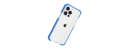 For iPhone SE 3 (2022) SE/8/7 Acrylic Tough 2.5mm Transparent ShockProof Hybrid Case Cover - Blue