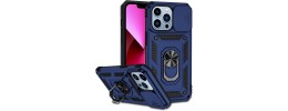 For iPhone SE 3 (2022) SE/8/7 Well Protective Magentic Ring Stand Camera Protective Cover Case - Blue