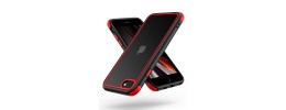 For iPhone SE2/8/7 Business Multiple Card Holder (Upto 5 Cards) Shockproof Hybrid Case Cover - Black