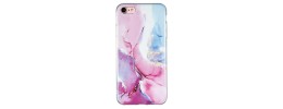 For iPhone SE2 Trendy Fashion Design Hybrid Case Cover - Marble