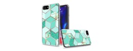 For iPhone SE2 Trendy Fashion Design Hybrid Case Cover - Rich