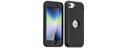 For iPhone SE 3 (2022) SE/8/7 METKASE Exquisite Tough Shockproof Hybrid in Slide-Out Package - Dark Purple/Black
