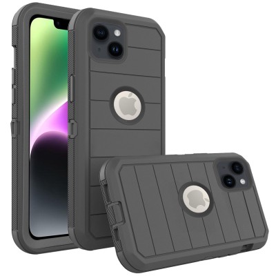 For iPhone SE3/SE2/i8/i7 Attractive Design Shockproof Hybrid Case Cover - B
