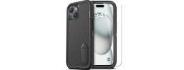 For iPhone SE3/SE2/i8/i7 DOT Thick Beautiful Hybrid Case Cover - Black/Gray