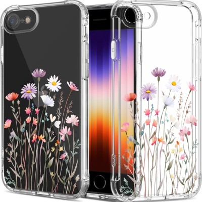 For iPhone SE3/SE2/i8/i7 Exotic ShockProof Design Hybrid Case Cover - Colorful Floral