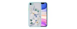 For iPhone SE3/SE2/i8/i7 Exotic ShockProof Design Hybrid Case Cover - Exotic Floral