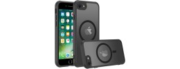 For iPhone SE3/SE2/i8/i7 Rank Tough Strong Modern Fused Hybrid Case Cover - Black
