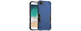 For iPhone SE4 Noble lined shockproof dual layer hybrid with Holster - Blue/Black