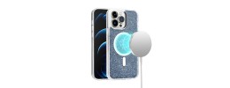 For iPhone XR Core [Magnetic Circle] Colorful Buttons Thick 2mm Hybrid - Blue