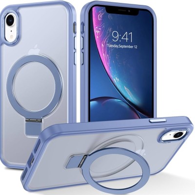 For iPhone XR Rank [Magnetic Circle] Tough Strong Modern Fused Hybrid - Blue