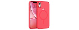 For iPhone XR Rank [Magnetic Circle] Tough Strong Modern Fused Hybrid - Red
