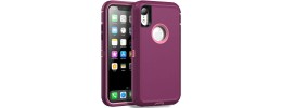 For iPhone XR Sturdy Think 3in1 Tough Hybrid - Purple