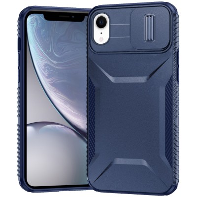 For iPhone XR Ultimate U Design Hybrid with Camera Window Covering - Dark Blue