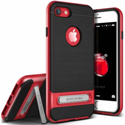 For iPhone XR Ultimate U Design Hybrid with Camera Window Covering - Red