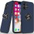 For iphone X/XS CHIEF Oil Painted Magnetic Ring Stand Hybrid Case Cover - Dark Blue