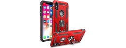 For iphone X/XS OPTIMUM Magnetic Ring Stand Hybrid Case Cover - Red