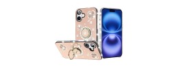 For iphone X/XS SPLENDID Diamond Glitter Ornaments Engraving Case Cover - Garden Butterflies Gold