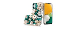 For Apple iPhone 11 (XI6.1) Full Diamond with Ornaments Case Cover - Ultimate Multi Ornament Green