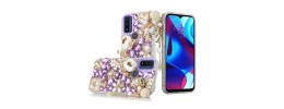 For Apple iPhone 11 (XI6.1) Full Diamond with Ornaments Case Cover - Ultimate Multi Ornament Purple