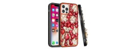For Apple iPhone 11 (XI6.1) Full Diamond with Ornaments Case Cover - Ultimate Multi Ornament Red