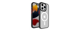 For Apple iPhone 11 (XI6.1) DOT Thick Beautiful Hybrid Case Cover - Black/Gray