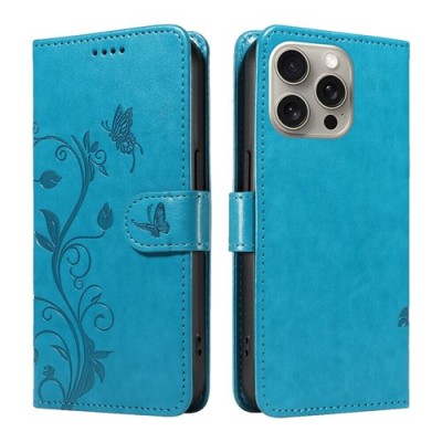 For Apple iPhone 11 (XI6.1) Diamond Bling Design Wallet With Lanyard Cover Case - Fashion Floral