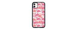 For Apple iPhone 11 (XI6.1) Exotic ShockProof Design Hybrid Case Cover - Exotic Flamingo