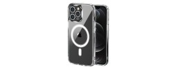 For Apple iPhone 11 (XI6.1) Flap [Magnetic Circle] Transparent Hybrid - Black