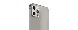 For Apple iPhone 14 6.1" Camera Lens Zinc Alloy With Diamond - Silver