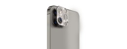 For Apple iPhone 14 6.1" Camera Lens Zinc Alloy With Diamond - Black