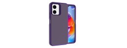 For Boost Celero SC 5g 2024 METKASE Dotted Edged Line Skin-Touch High Quality Hybrid in Slide-Out Package - Dark Purple