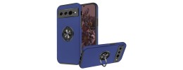 For Google Pixel 10 Pro XL CHIEF Oil Painted Magnetic Ring Stand  Hybrid Case Cover - Dark Blue