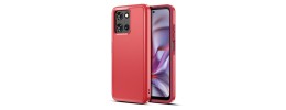 For Moto G 5G 2026 / G PLAY 2026 Premium Tough Lined Design Hybrid Case Cover - Red