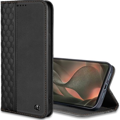 For Motorola Edge 2025 Wallet ID Card Holder Case Cover - Black