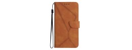 For Motorola G POWER 5G (2023) Luxury Wallet Card ID Zipper Money Holder Case Cover - Brown
