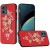For Motorola Moto G 5G 2024 SPLENDID Diamond Glitter Ornaments Engraving Case Cover - Enchanted Butterfly Red