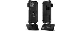 For Motorola Moto G Power 5g 2024 Holster Magnetic Ringstand Clip Cover Case - Black