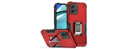For Motorola Moto G Power 5g 2024 OPTIMUM Magnetic Ring Stand Hybrid Case Cover - Red