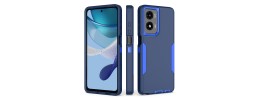 For Motorola Moto G Stylus 5G 2024 Ring Magnetic Kickstand Hybrid Case Cover - Blue