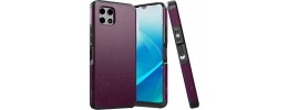 For REVVL 7 5G Tough Strong Hybrid (Magnet Mount Friendly) Case Cover - Dark Purple