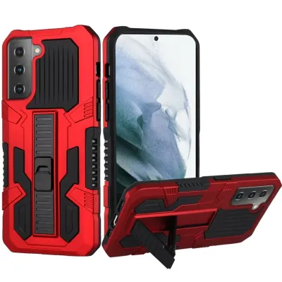 For Samsung Galaxy s21 Plus, s30 Plus Rocker Kickstand Tough Shockproof Hybrid Case Cover - Red