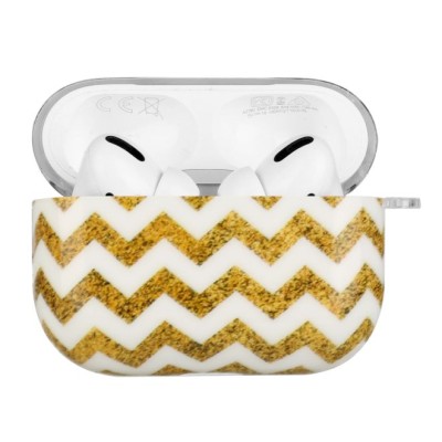 For AirPods Pro2 (2022 2nd Version) IMD Design Case Cover with Metal Hook - E