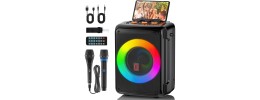 IP-217A-1 XBASS 12"X2 PORTABLE SPEAKER FULL PANEL LIGHT 240W