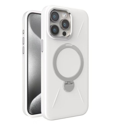 IP13/14 Magsafe w Stand Case Deluxe01-White