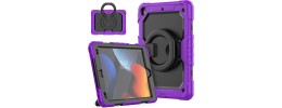 IPAD 10.2 Inch Rugged Case w/ Kick Stand Purple Edge